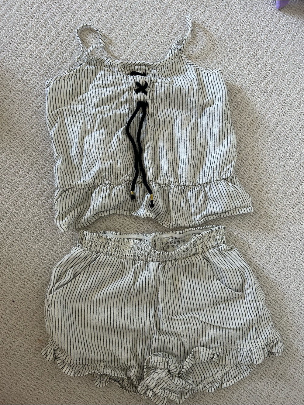 Striped Pajama/cozy set